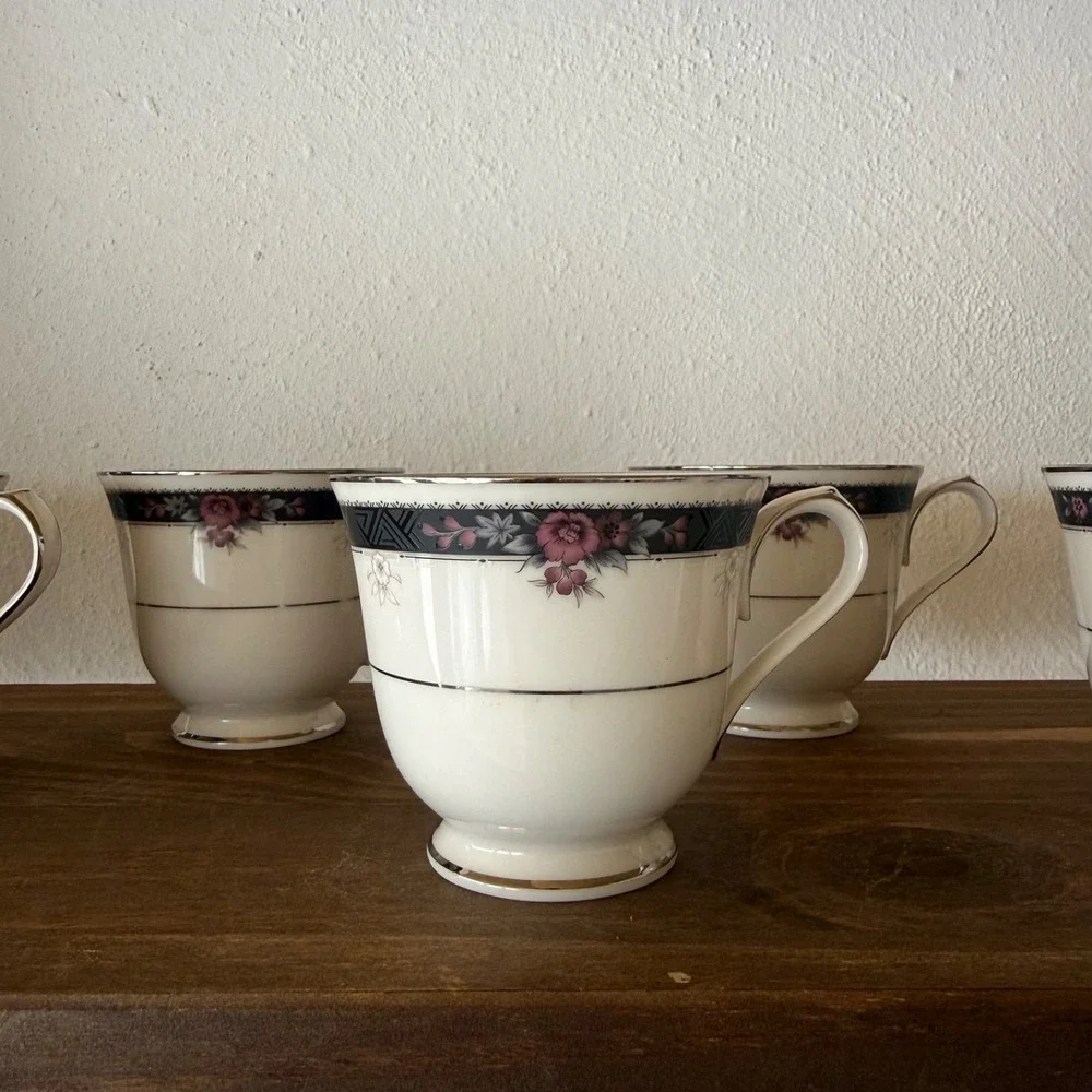 Noritake Etienne 7260‎ Ivory China Mixed Lot Cups Plates Japan Replacement